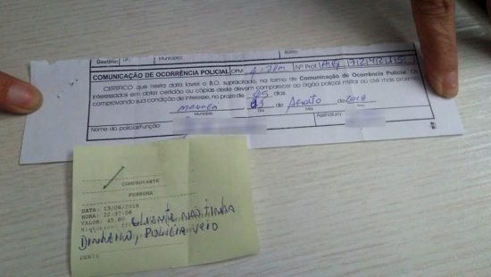Empresa não aceitou o pagamento com o cartão do benefício e chamou a polícia. Casal não foi preso - Foto Reprodução/G1PR/Luzia Batista) Empresa não aceitou o pagamento com o cartão do benefício e chamou a polícia. Casal não foi preso - Foto Reprodução/G1PR/Luzia Batista)